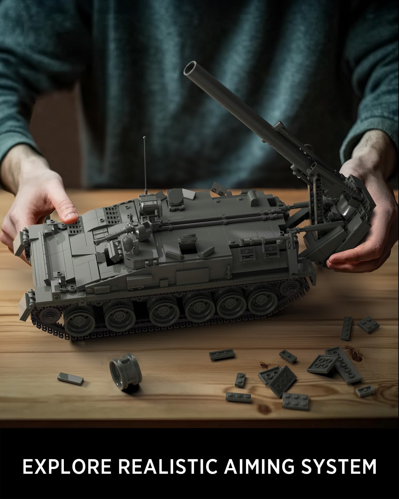 Nifeliz 2S4 aiming system control demonstrates manual operation realism