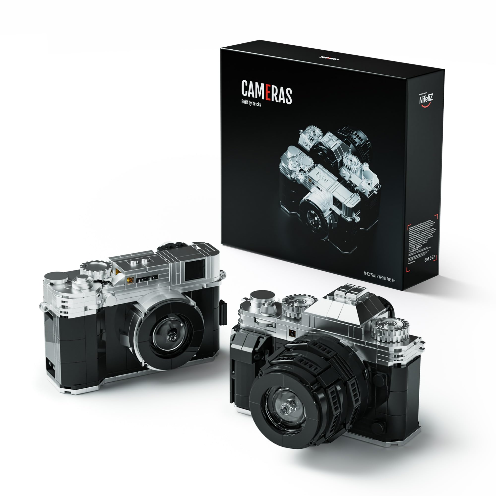 Nifeliz Cameras Building Set 816-piece collection for display and hands-on building