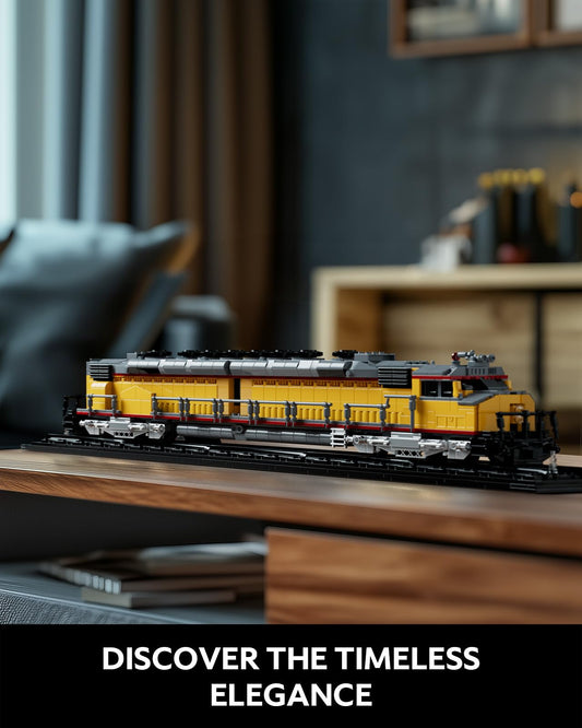 Nifeliz DDA40X locomotive pushed along track base, simulating motion.