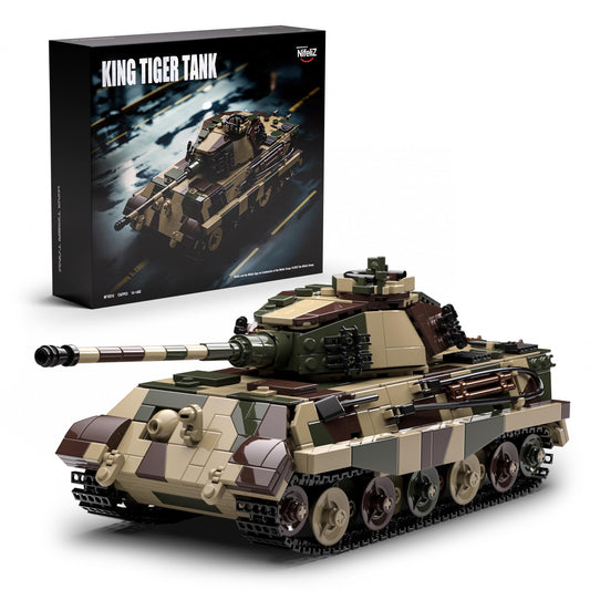 Nifeliz King Tiger Tank engine detail with metallic paint for realism