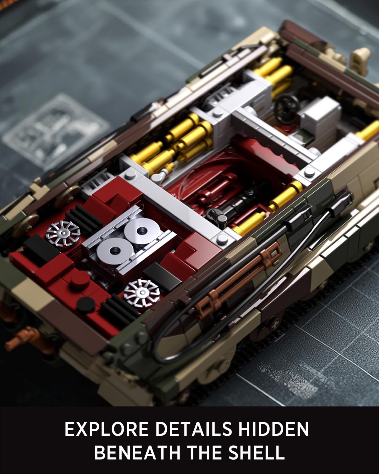 Nifeliz King Tiger Tank exterior profile highlights authentic scale design