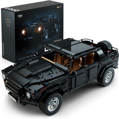 Nifeliz L002 front view of the off-road model, showcasing authentic steering for display.