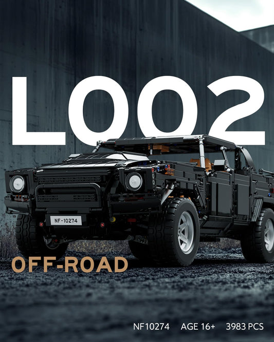 Nifeliz L002 rear view reveals detailed drivetrain, perfect for display and collector appreciation.