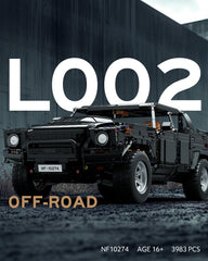 Nifeliz L002 rear view reveals detailed drivetrain, perfect for display and collector appreciation.