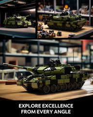 Nifeliz Leopard II A7 tank step bags simplify assembly and tracking.