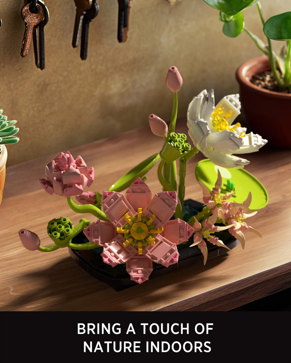 Nifeliz Lotus Set creates a charming desk display to brighten your workspace