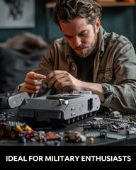 Decorative Maus tank model ready to display on desk or shelf.