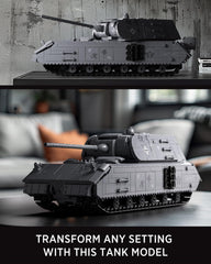Removable components shown for hands-on exploration of the Maus tank model.