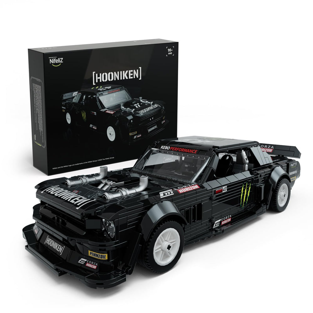 Nifeliz Mini HOONIKEN muscle car front view ideal for eye-catching shelf display