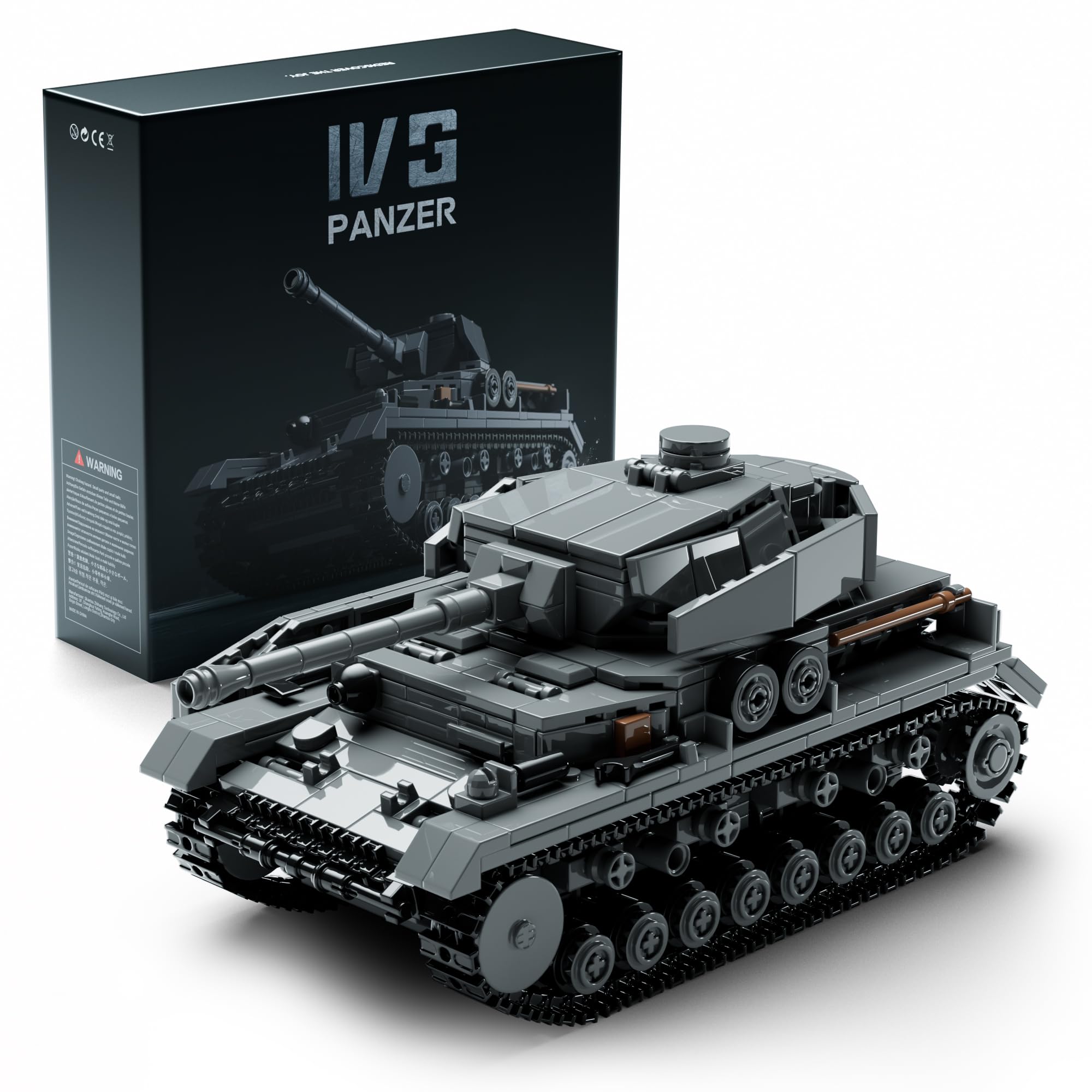 Nifeliz Panzer IV G engine parts in metallic finish for authentic detail