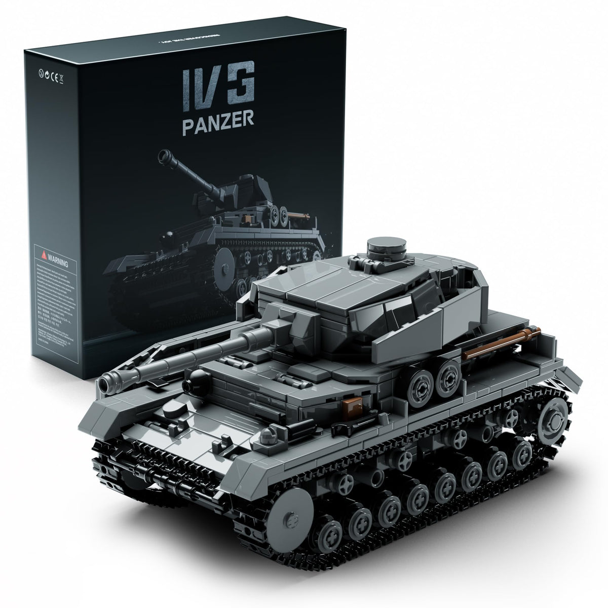 Nifeliz Panzer IV G engine parts in metallic finish for authentic detail