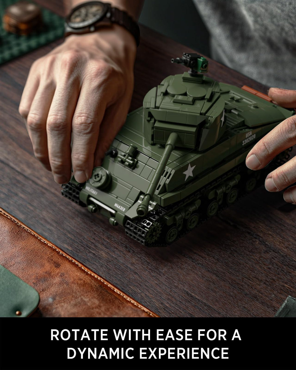 Nifeliz Sherman tank modular build facilitates paced assembly at home.