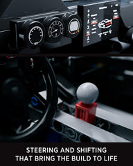 Nifeliz Stinger RS shifter toggles gears for interactive play.