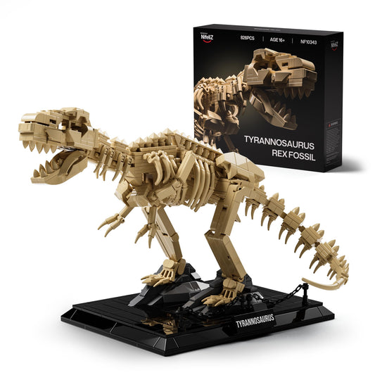 Nifeliz T. rex fossil model assembled for eye-catching desk display.