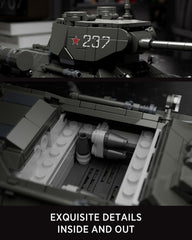 Nifeliz T34/85 tank adjustable aiming function for precise posing