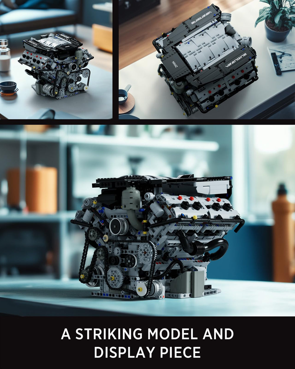 Nifeliz V8 central fan rotation adds turbo-like realism during build.
