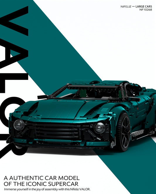 Nifeliz Valor V12 engine detail captures intricate components for an impressive shelf centerpiece