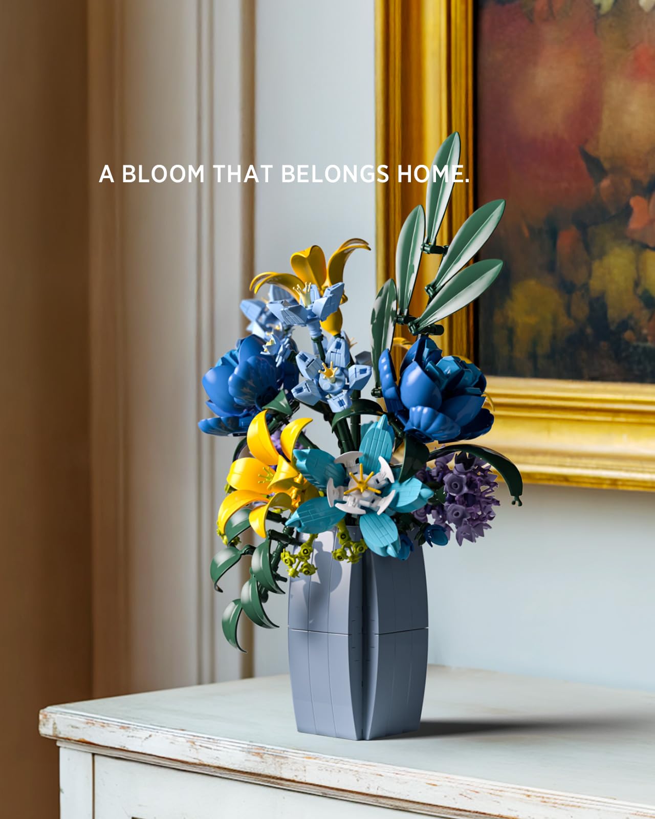 Nifeliz Wildflower Bouquet with Vase on display showcasing blooms for home decor.