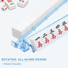 Niflirt clear acrylic mahjong racks showcase elegant design on the table