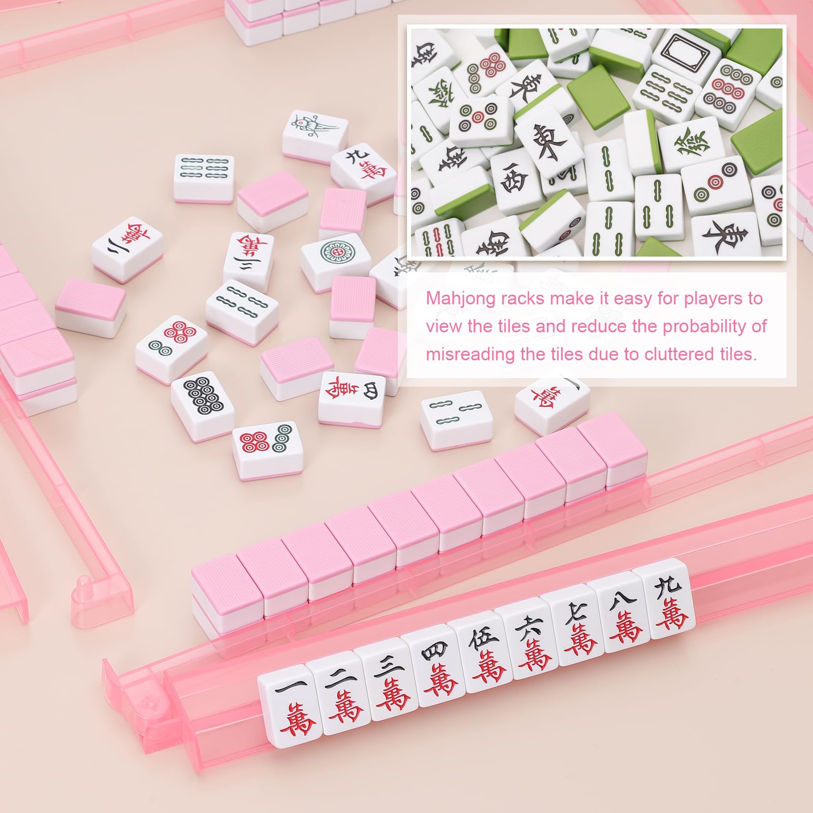 Niflirt design adds a contemporary touch to any mahjong arrangement.