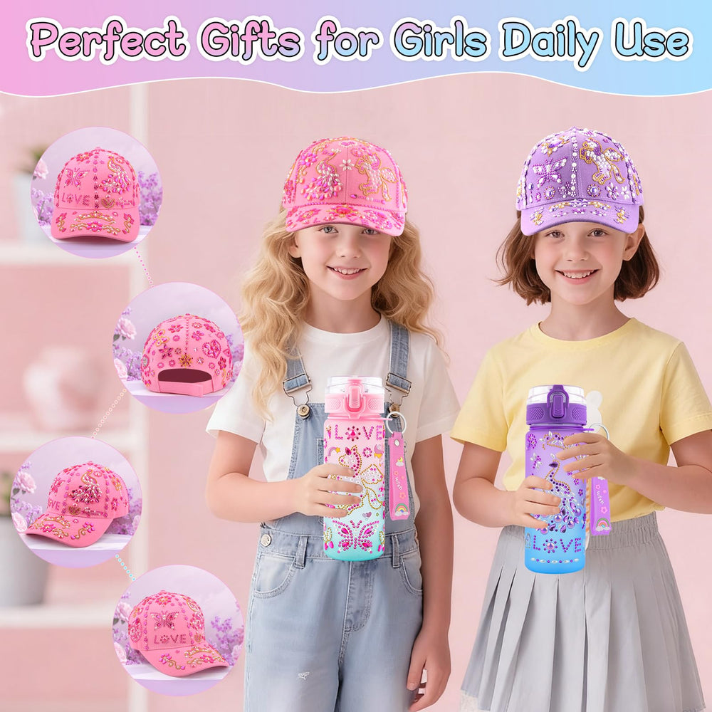 Nigifter cute stickers in six designs to personalize hats and bottles