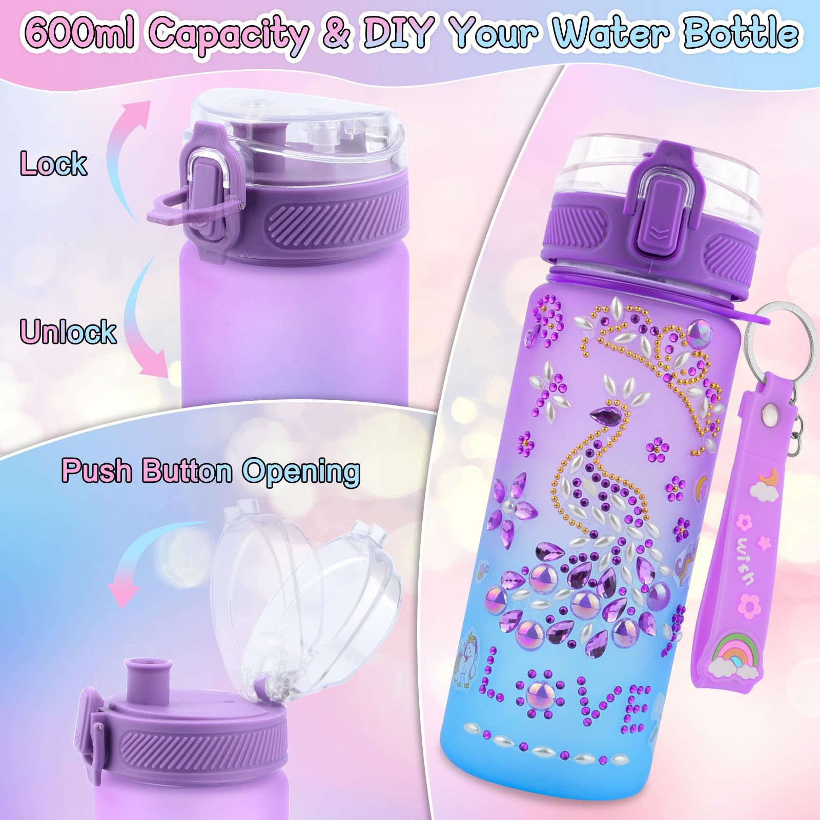 Nigifter one-click-open bottle for easy access and quick hydration