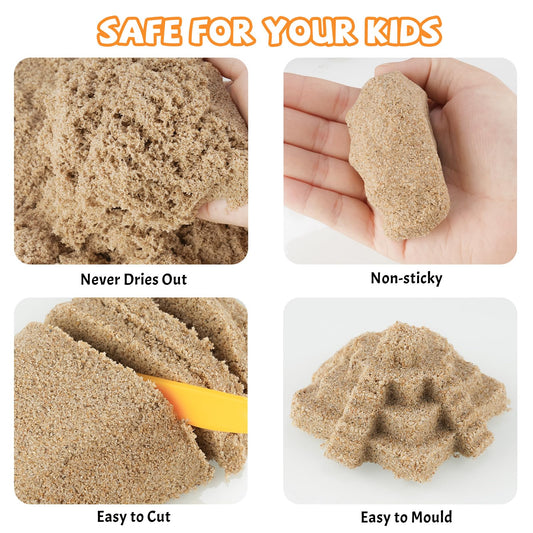 NiToy FlexiSand natural beach sand texture offers a realistic sensory experience.