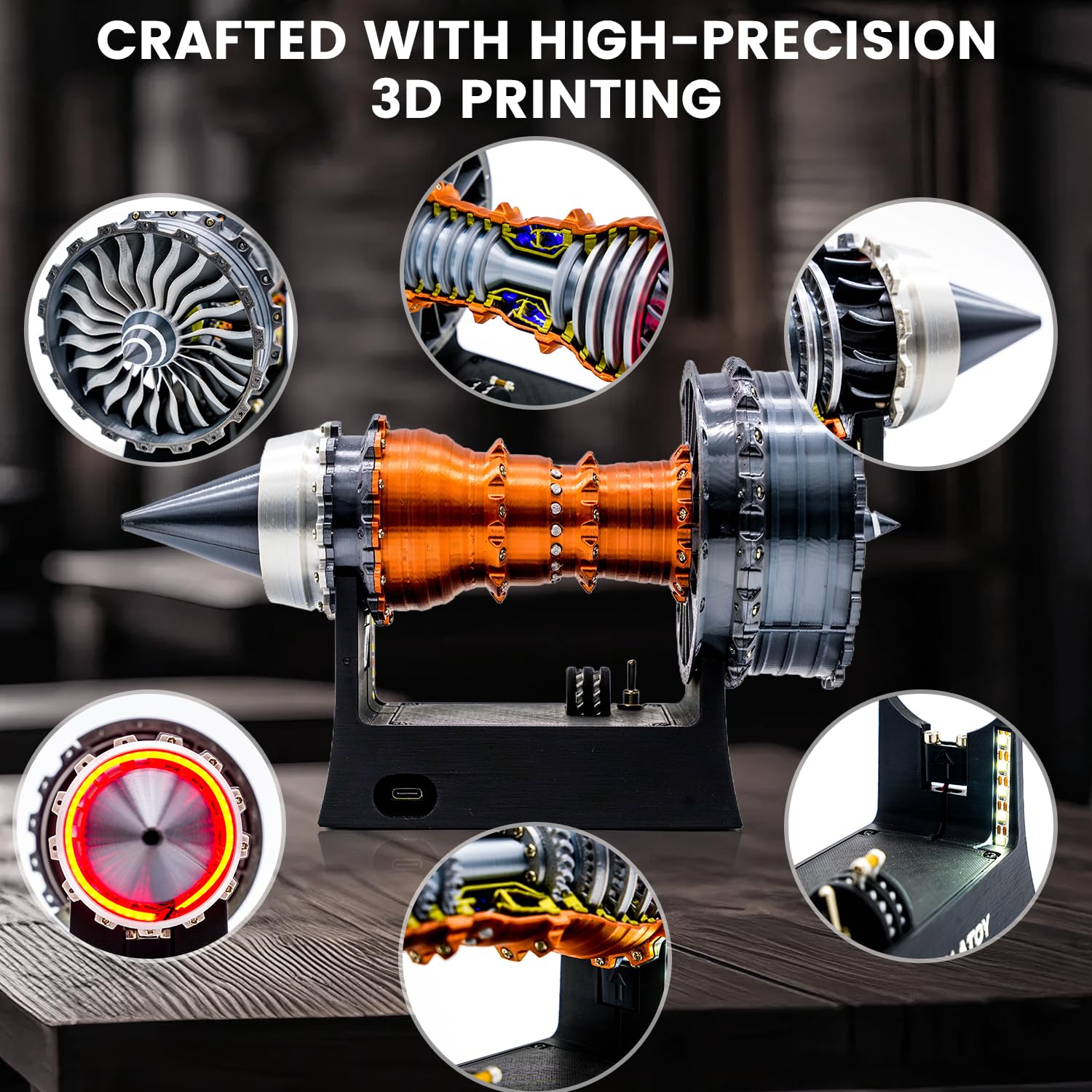 NikolaToy TR900 nozzle detail showcases craftsmanship and realism.