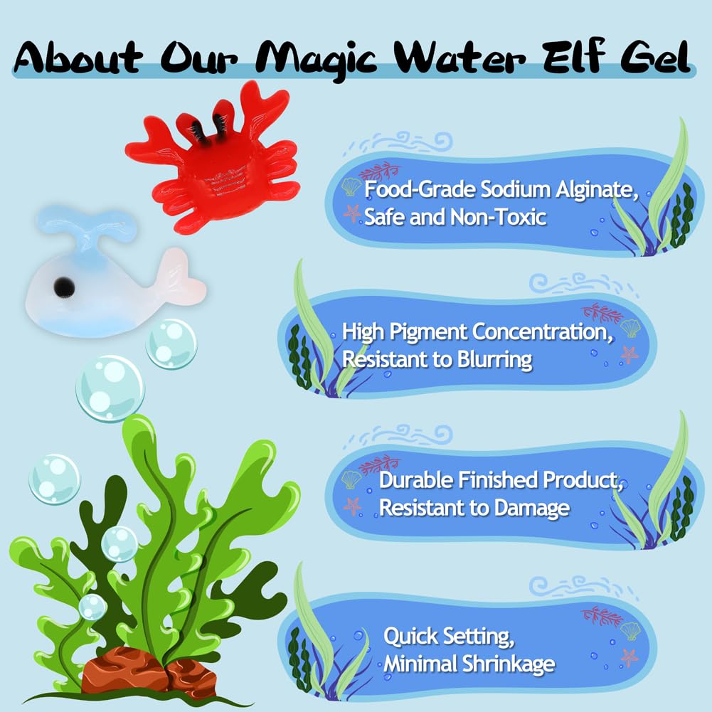 Nikolle gels stored in water stay fresh for up to six months.
