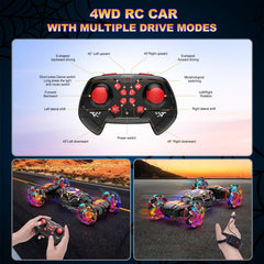 Nikuku Gesture Sensing RC Stunt Car dual batteries for extended sessions