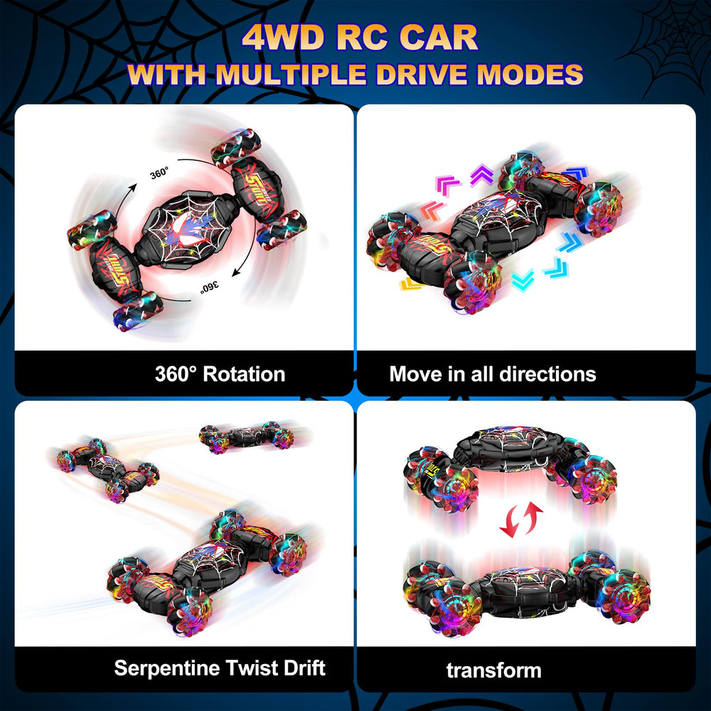 Nikuku Gesture Sensing RC Stunt Car night play with music and lights