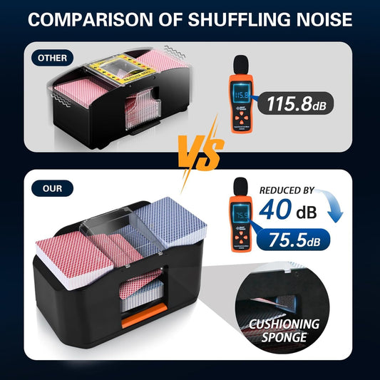 Nileole Quiet Shuffler battery unit, 2000mAh for many shuffles between charges.