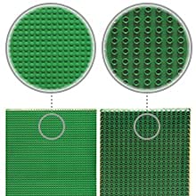 NILO green baseplates 12x32 offer sturdy surfaces compatible with major brick brands.