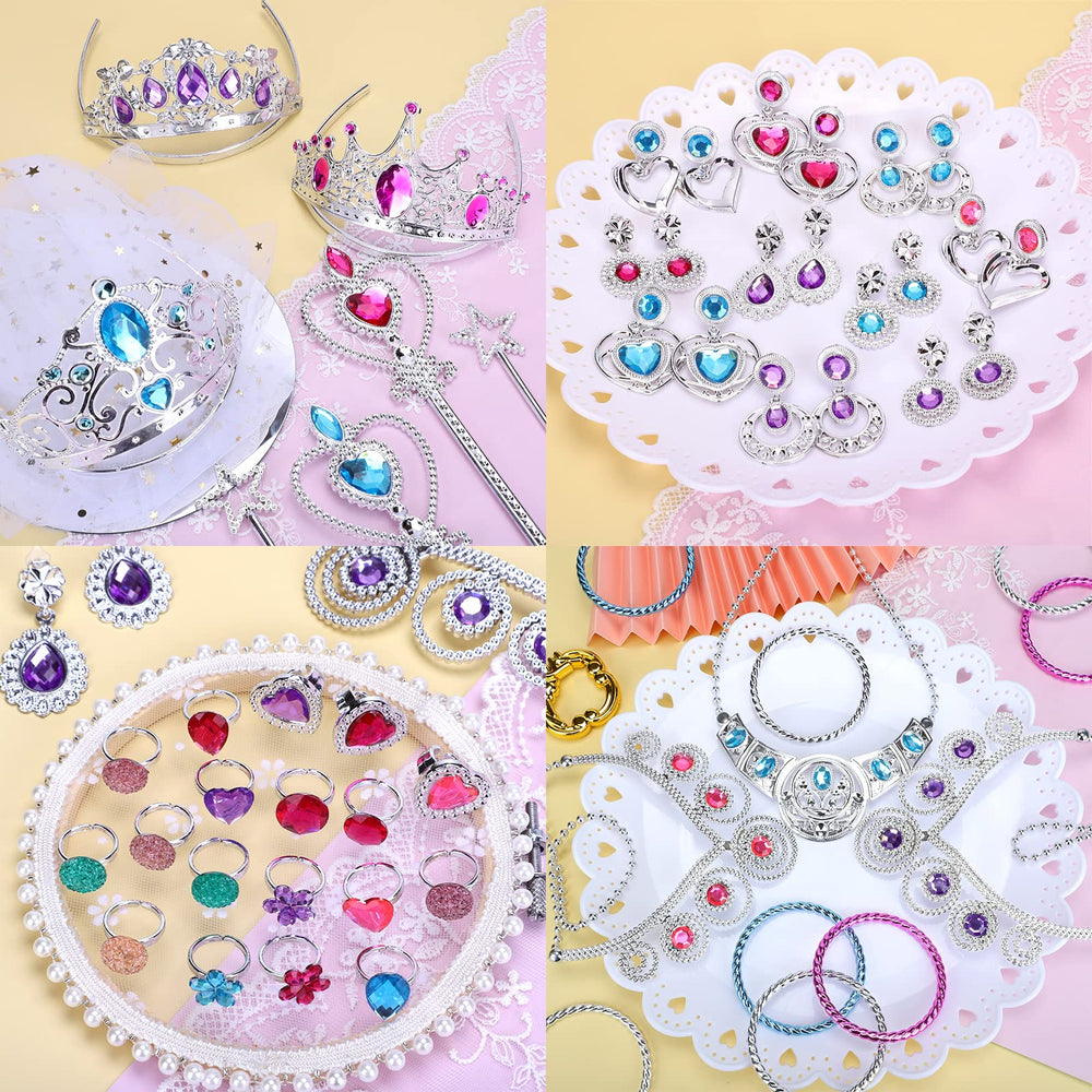 NINAOR princess rings shine on tiny fingers during pretend fashion