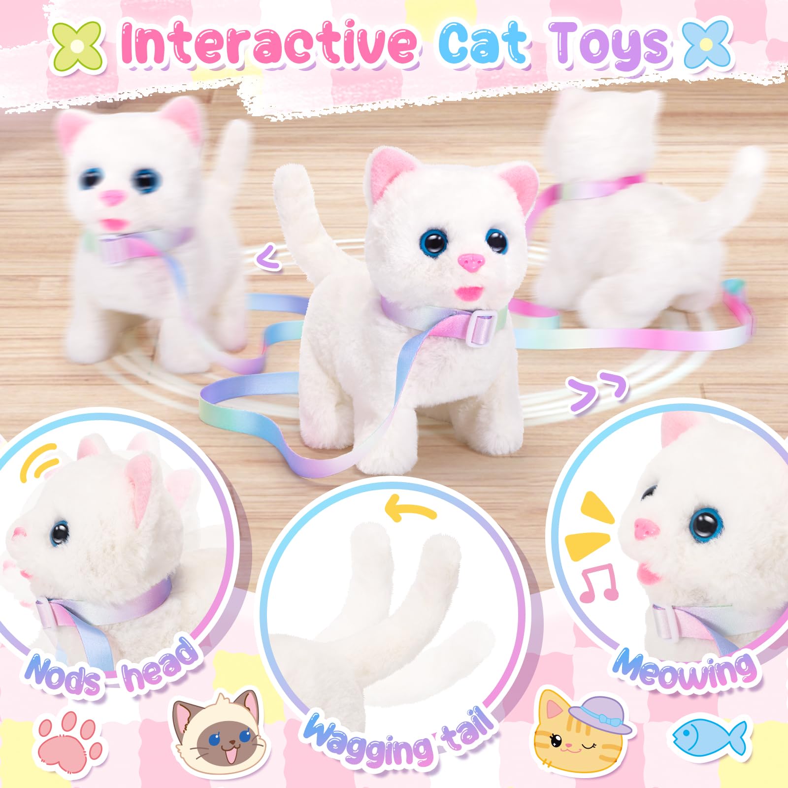 NINAOR cat toy scissors with safe rounded edges for role play