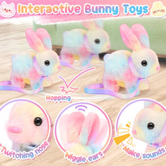 NINAOR bunny with scissors supports creative pretend beauty routines