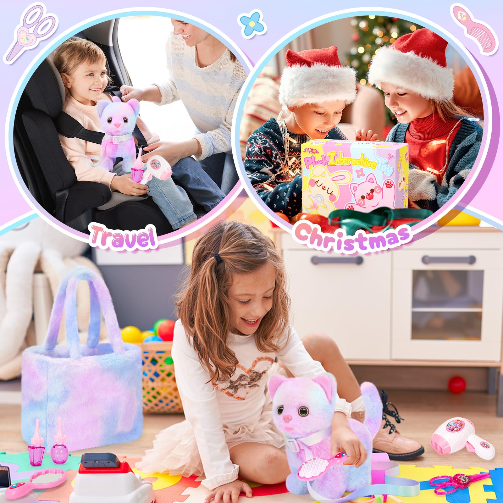 NINAOR soft plush material invites cuddling and gentle hugging.
