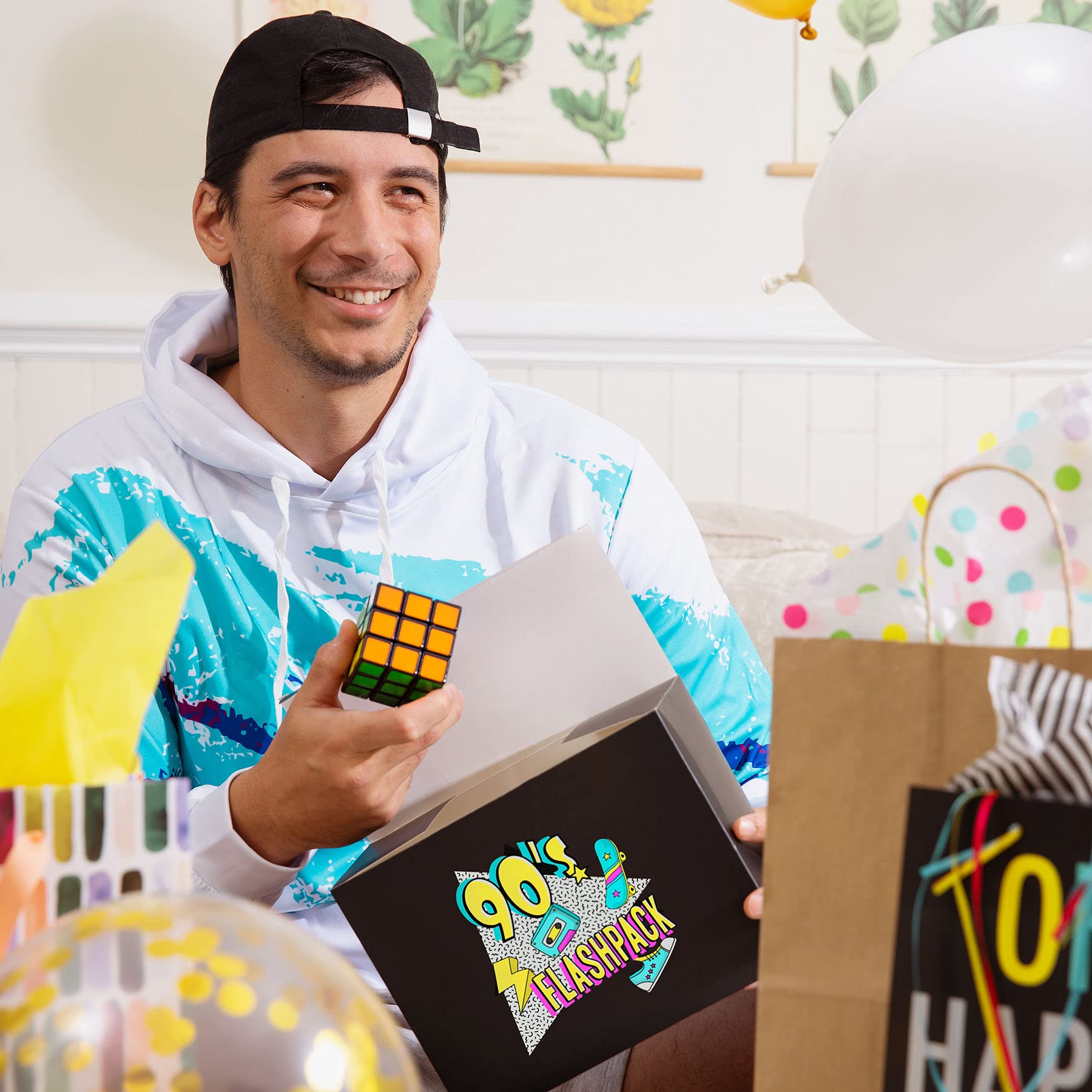 Nineties Flashpack party-essentials showcase interactive retro toys for social fun