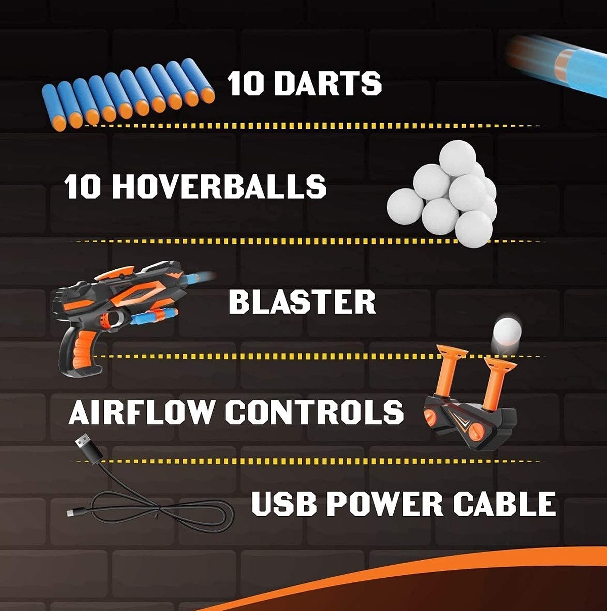 Ninja Blast HoverShot hoverballs provide fast-paced target challenges