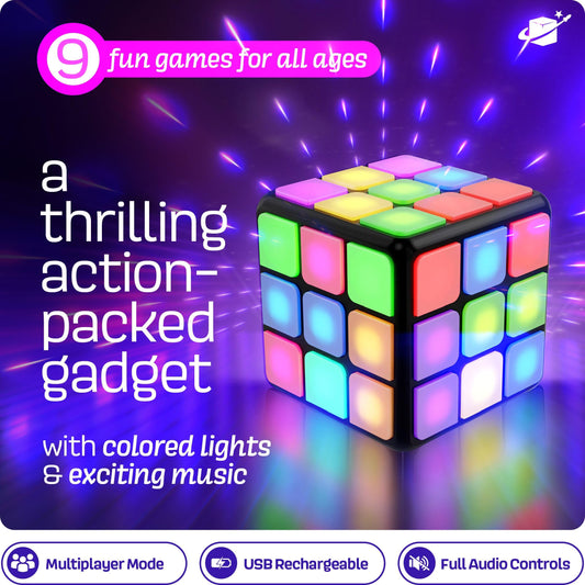 Ninja Blast cube in alien hunt mode capturing fast-paced two-player challenge