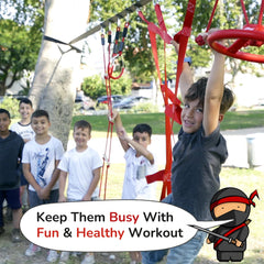 NinjaSafe freestyle rings offer grip and arm work for cross-body confidence.