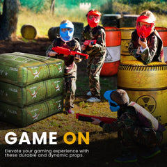 NINOSTAR sand bags barrier inflatable provides sturdy defensive walls.