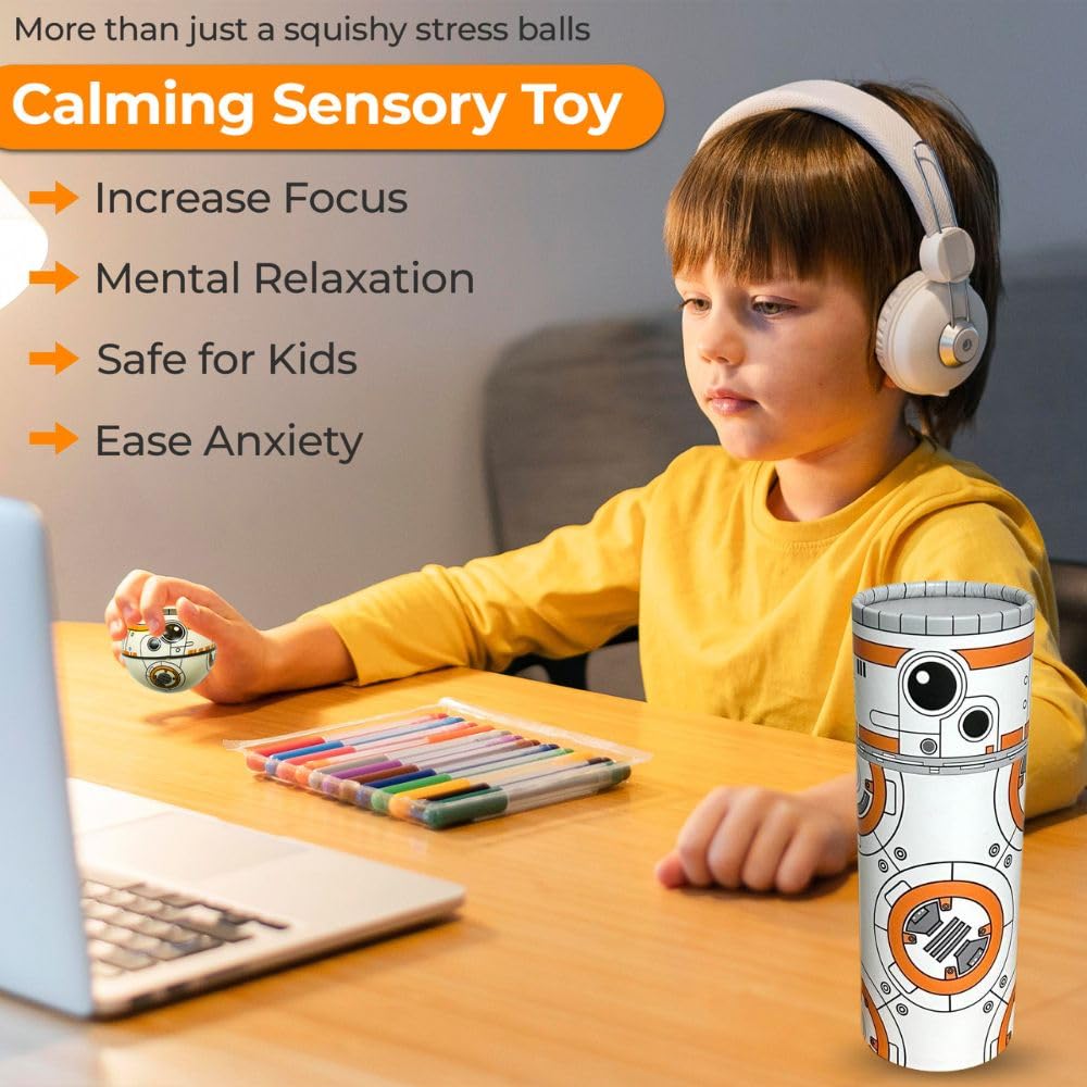 NINOSTAR squishy balls set Neon Swirl aids stress release through tactile engagement.