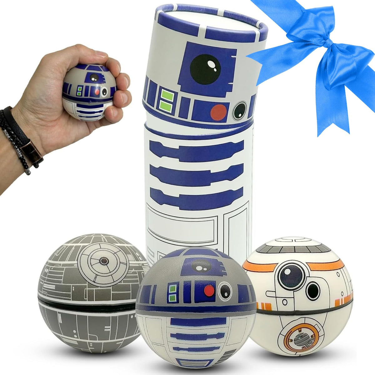 NINOSTAR StarWar stress ball with planet pattern supports focus during study and calm play