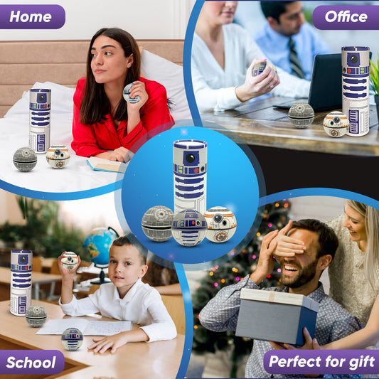 NINOSTAR StarWar stress ball with rocket pattern offers tactile fun for motor skills