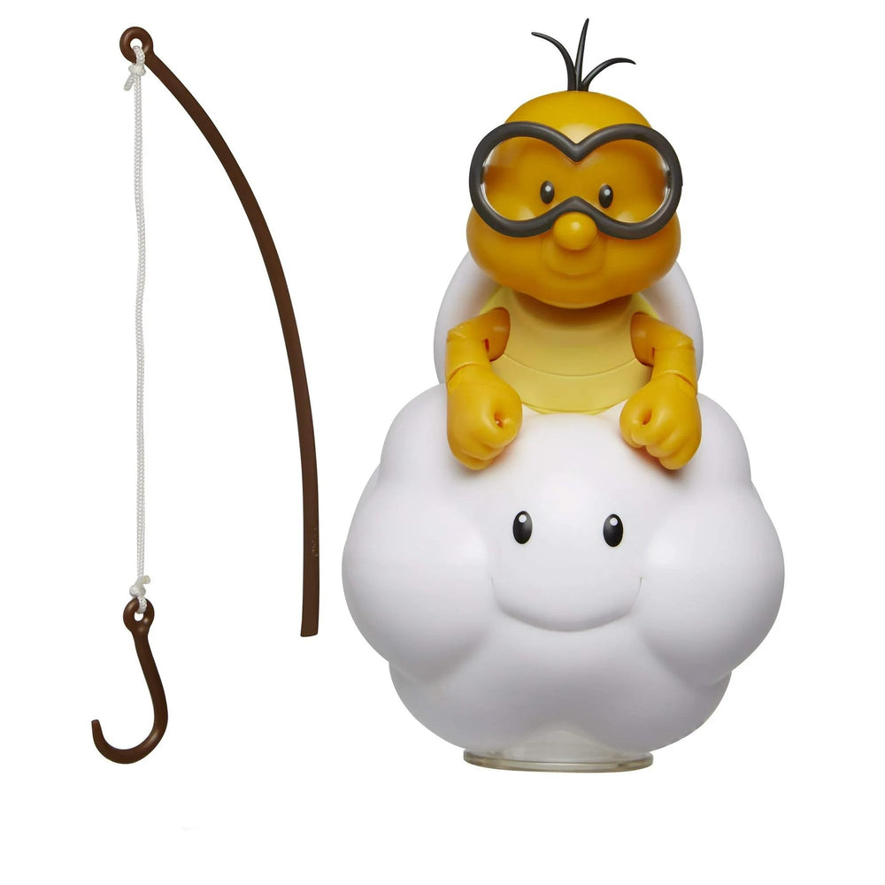Nintendo Lakitu figure features detailed graphics to complement other Super Mario figures.