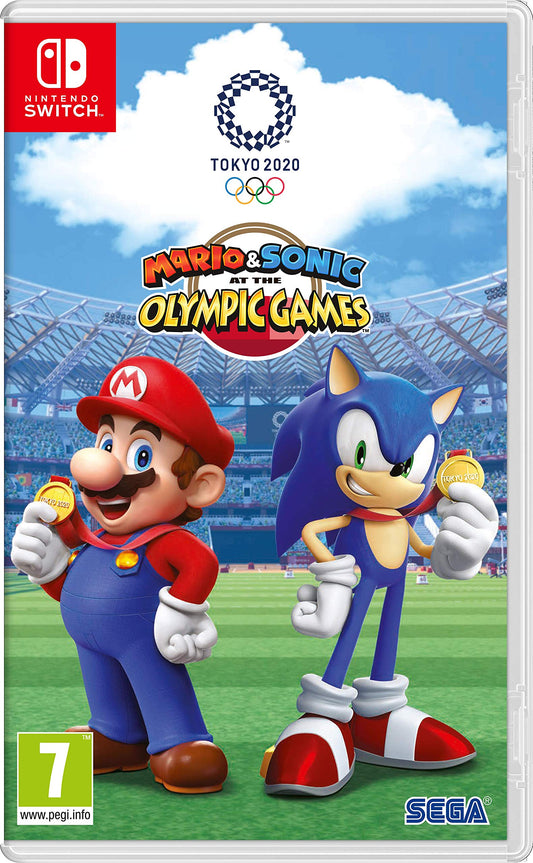 Nintendo cover art with Mario and Sonic for Olympic Tokyo 2020, signaling family-friendly crossover