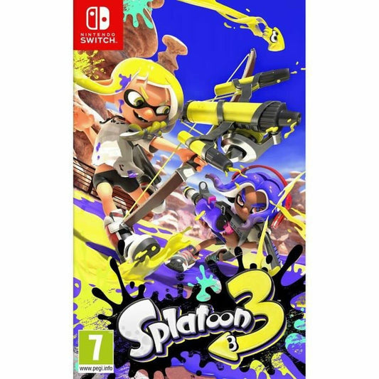 Nintendo Splatoon 3 cover art showing bold ink battles and fast action