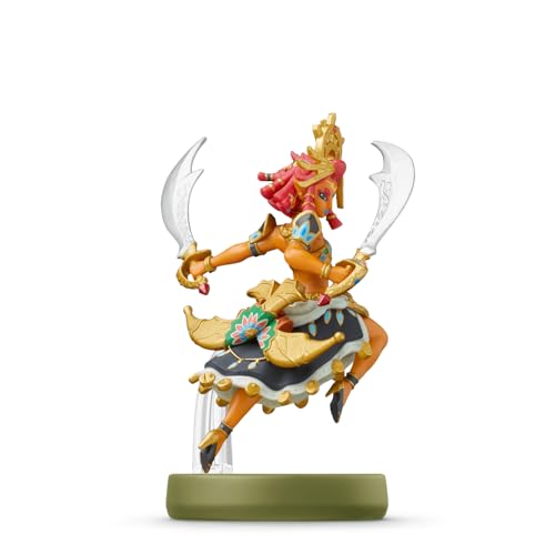 Nintendo Zelda Riju Amiibo in breezy Gerudo garb unlocks stylish in-game interactions.