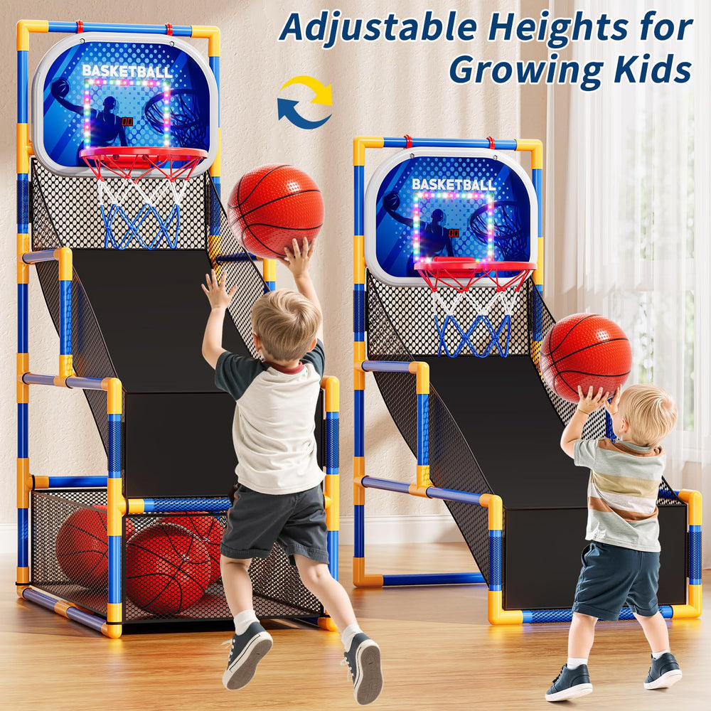 NIPLOOOW adjustable height hoop grows with kids height